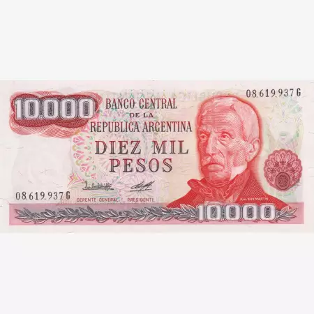 Argentina 10000 pesos 1979-1980.  P 306