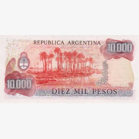 Argentina 10000 pesos 1979-1980.  P 306