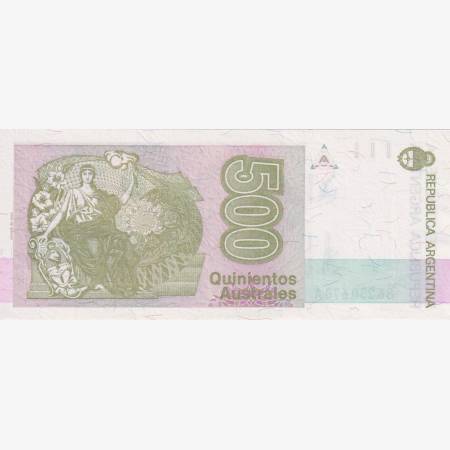 Argentina 500 pesos 1990.  P 328