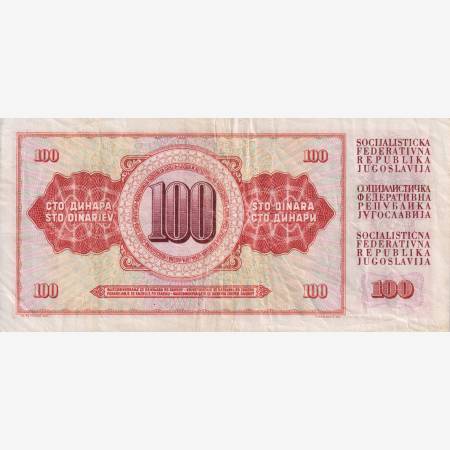 Jugoszlávia 100 dinár 1965.SO  P 80