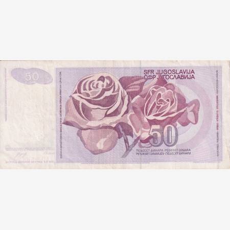 Jugoszlávia 50 dinár 1990.  P 104