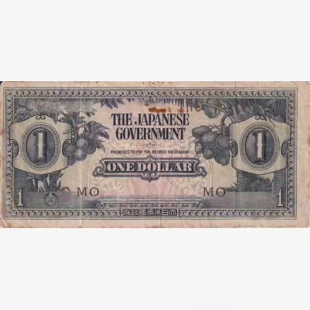 Holland-India Japán megszállás 1 dollár 1942. M5