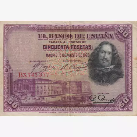 Spanyolország 50 pesetas 1928. P 75