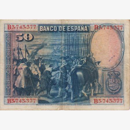 Spanyolország 50 pesetas 1928. P 75