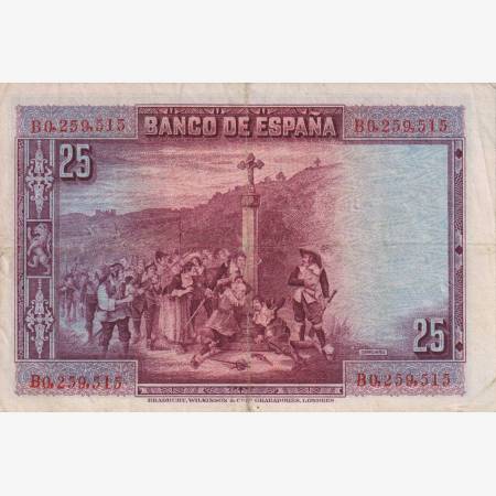 Spanyolország 25 pesetas 1928. P 74