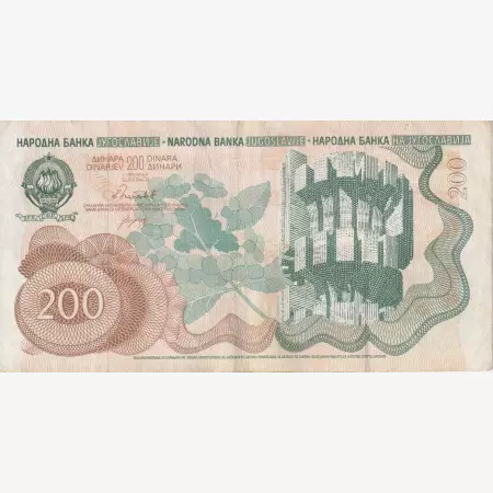 Jugoszlávia 200 dinár 1990.   P 102