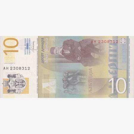 Szerbia 10 dinár 2013.  P 54