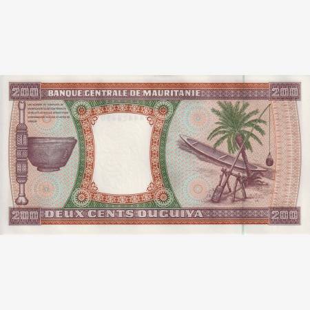 Mauritánia 200 ouguiya 2002.  P 5