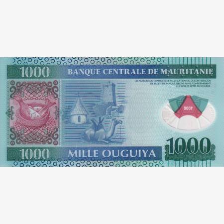 Mauritánia 1000 ouguiya 2014. Polimer  P 19