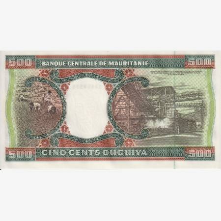 Mauritánia 500 ouguiya 2002.   P 8