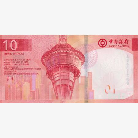 Makaó (Kina) 10 patacas 2020. P  (TBB#237)