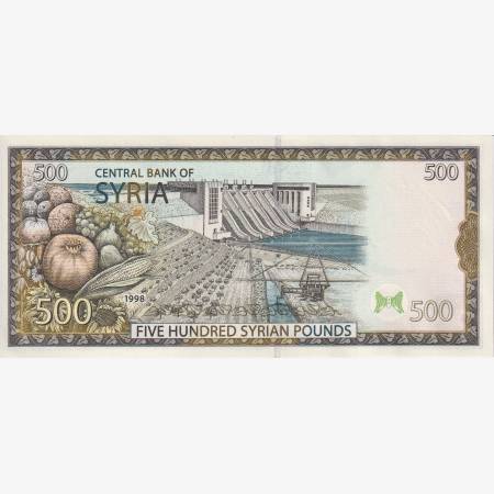 Szíria 500 pounds 1998.  P 110