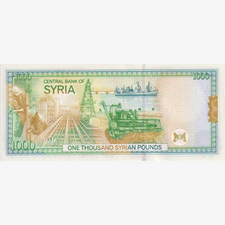 Szíria 1000 pounds 1997.  P 111