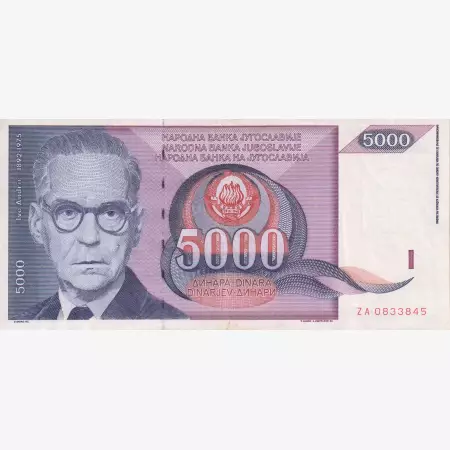 Jugoszlávia 5000 dinár 1991.   P 111