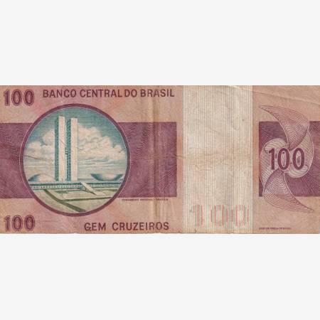 Brazilia 100 cruzeiros 1974-1981. P 195Aa