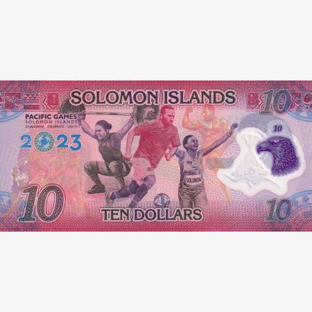 Salamon-sziget 10 dollars 2023. Polimer