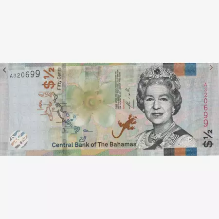 Bahama 1/2 cents 2019.  P A 77