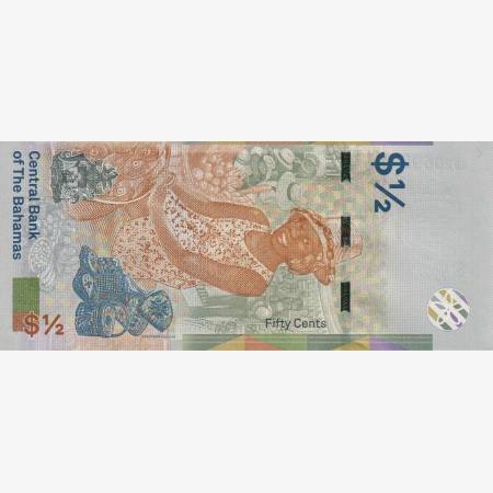 Bahama 1/2 cents 2019.  P A 77
