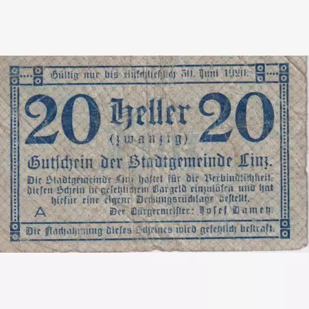 Linz 20 heller