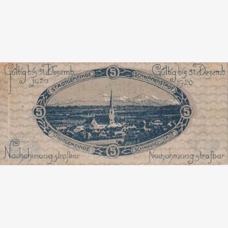 Schwanenstadt 5 heller 1920