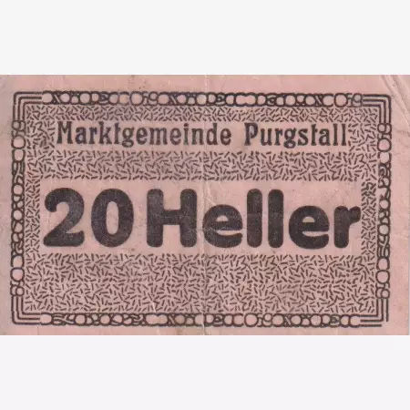Purgstall 20 heller 1920