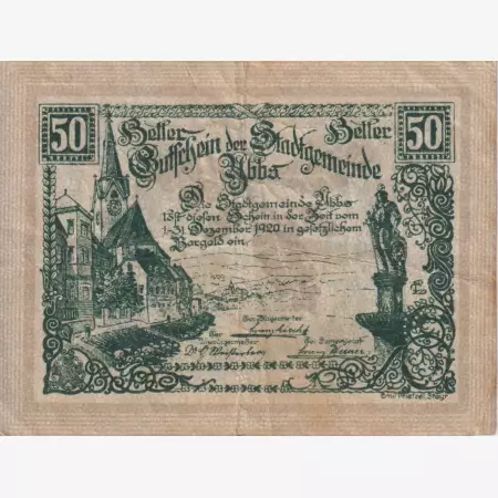 Ybbs 50 heller 1920