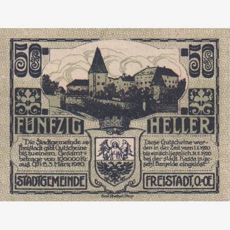 Freistadt 50 heller 1920