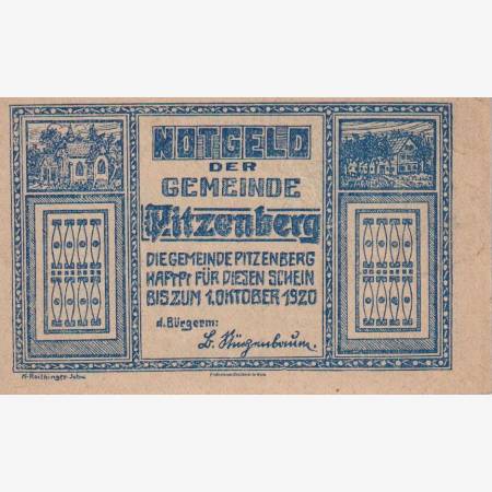 Pitzenberg 20 heller 1920