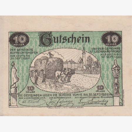 St. Leonhard am Forst 10 heller 1920
