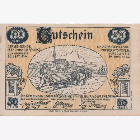 St. Leonhard am Forst 50 heller 1920