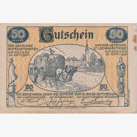 St. Leonhard am Forst 50 heller 1920