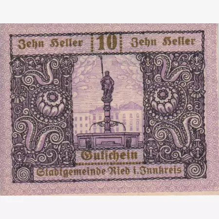 Ried im Innkreis 10 heller 1920