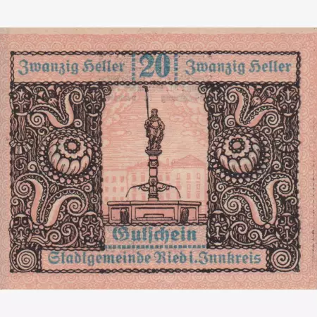 Ried im Innkreis 20 heller 1920