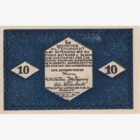 Altenmark im Pongau 10 heller 1920