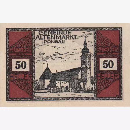 Altenmark im Pongau 50 heller 1920