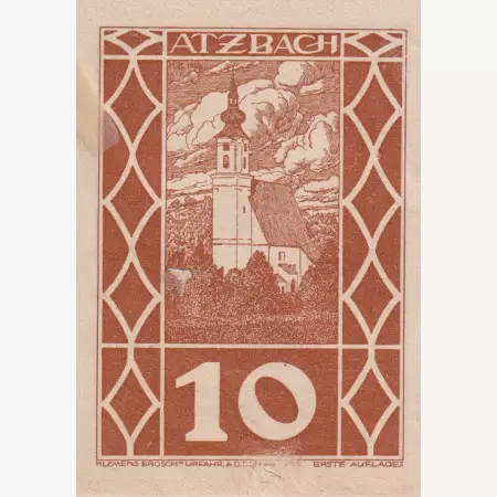 Atzbach 10 heller 1920