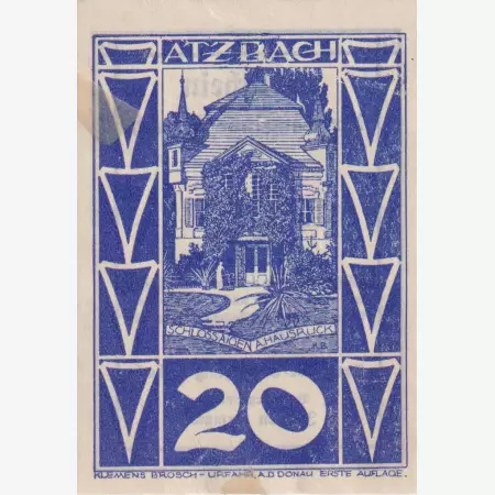 Atzbach 20 heller 1920