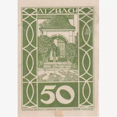 Atzbach 50 heller 1920