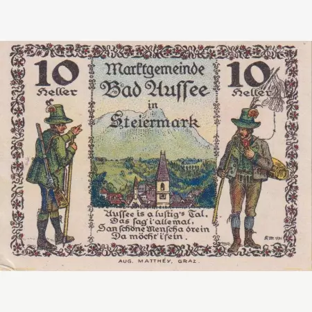 Bad Aussee 10 heller 1920