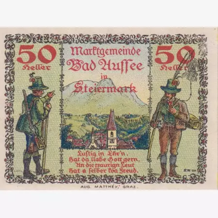Bad Aussee 50 heller 1920