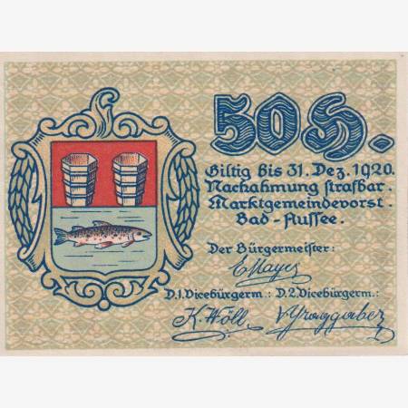 Bad Aussee 50 heller 1920