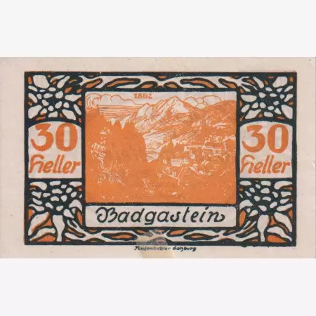 Bad Gastein 30 heller 1920