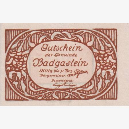 Bad Gastein 30 heller 1920