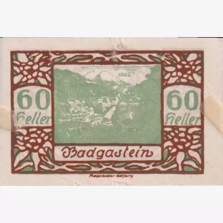 Bad Gastein 60 heller 1920