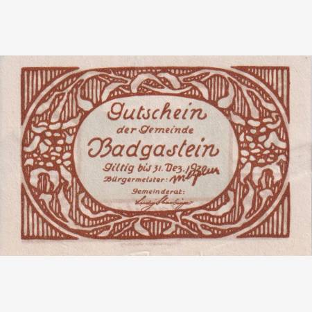 Bad Gastein 60 heller 1920