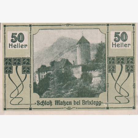 Brixlegg in Tirol 50 heller 1920