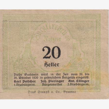 Burgkirchen 20 heller 1920