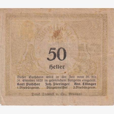 Burgkirchen 50 heller 1920