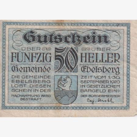 Ebelsberg 50 heller 1920
