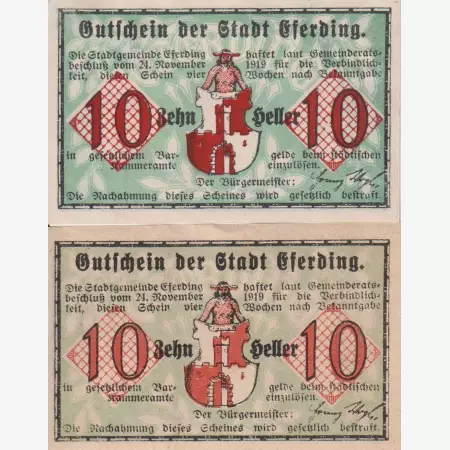 Eferding 10,10 heller 1920